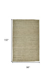 Homeroots 8' X 11' Tan And Gray Hand Woven Area Rug Tan,Gray Jute 511432