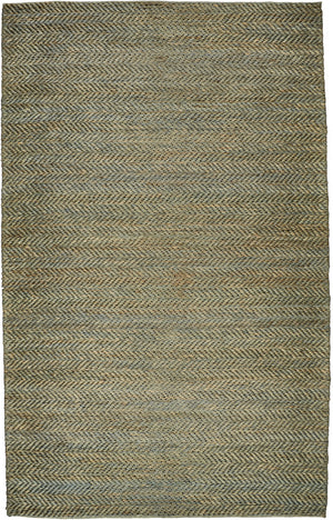 Homeroots 8' X 11' Green Gray And Tan Hand Woven Area Rug Green,Gray,Tan Jute 511442