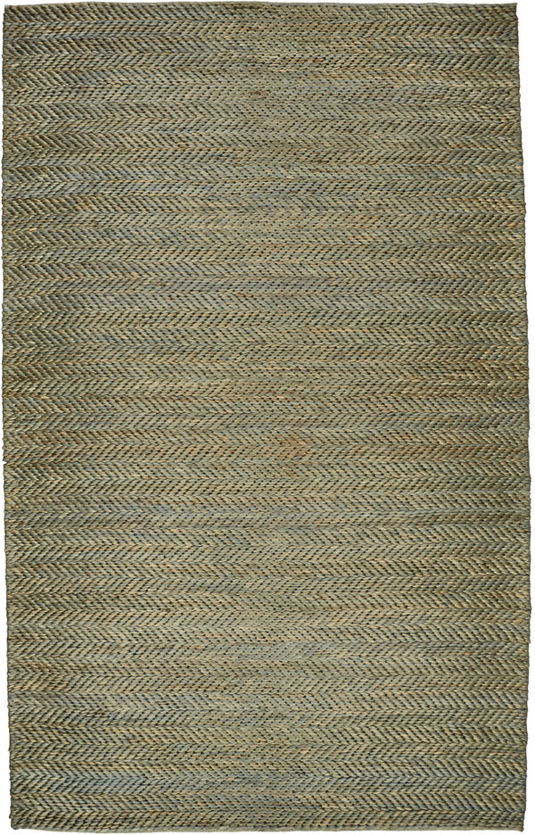 Homeroots 8' X 11' Green Gray And Tan Hand Woven Area Rug Green,Gray,Tan Jute 511442
