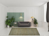 Homeroots 8' X 11' Green Gray And Tan Hand Woven Area Rug Green,Gray,Tan Jute 511442