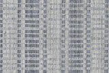 Homeroots 4' X 6' Blue Gray And Ivory Striped Hand Woven Area Rug Blue,Gray,Ivory Viscose 511443