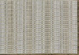 Homeroots 5' X 8' Tan Gray And Silver Striped Hand Woven Area Rug Tan,Gray,Silver Viscose 511456