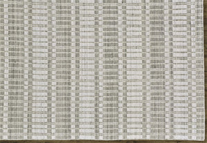 Homeroots 5' X 8' Ivory Taupe And Tan Striped Hand Woven Area Rug Ivory,Taupe,Tan Viscose 511461