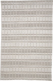 Homeroots 2' X 3' Ivory Taupe And Tan Striped Hand Woven Area Rug Ivory,Taupe,Tan Viscose 511465