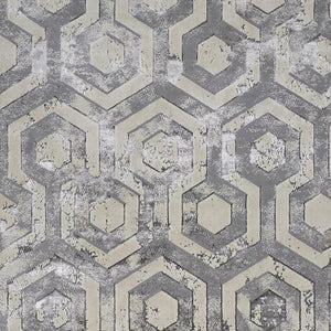 HomeRoots 4' Transform Your Space with a Gray Taupe and Silver Abstract Area Rug for Modern Elegance 9' X 12' 511486