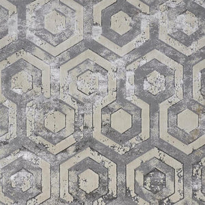HomeRoots 4' Transform Your Space with a Gray Taupe and Silver Abstract Area Rug for Modern Elegance 10' X 13' 511488