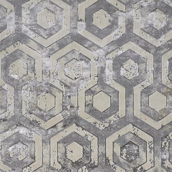 HomeRoots 4' Transform Your Space with a Gray Taupe and Silver Abstract Area Rug for Modern Elegance 10' X 13' 511488