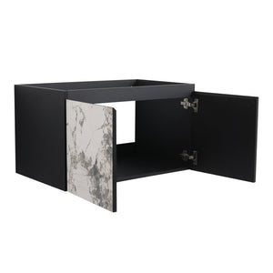 English Elm Bathroom Cabinet Door Panel Set For 30-Inch Vanity - Stylish Upgrade With Durable Finish And Easy Install W999P180097