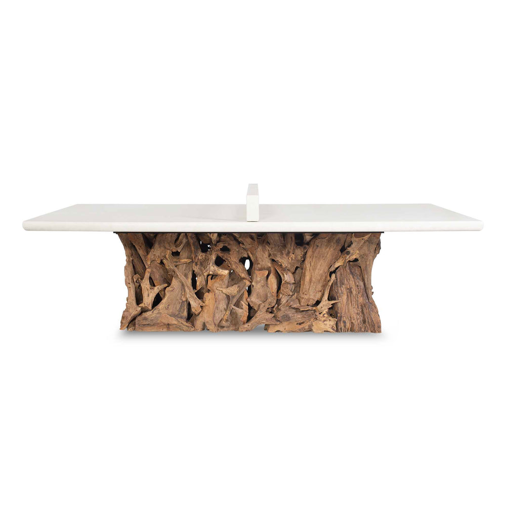 Uttermost Uttermost Stonewood Teak Root Convertible Ping Pong Dining Table for Indoor Outdoor Use 51150
