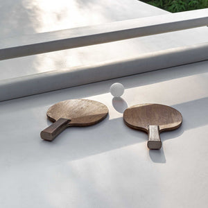 Uttermost Stonewood Teak Root Convertible Ping Pong Dining Table for Indoor Outdoor Use