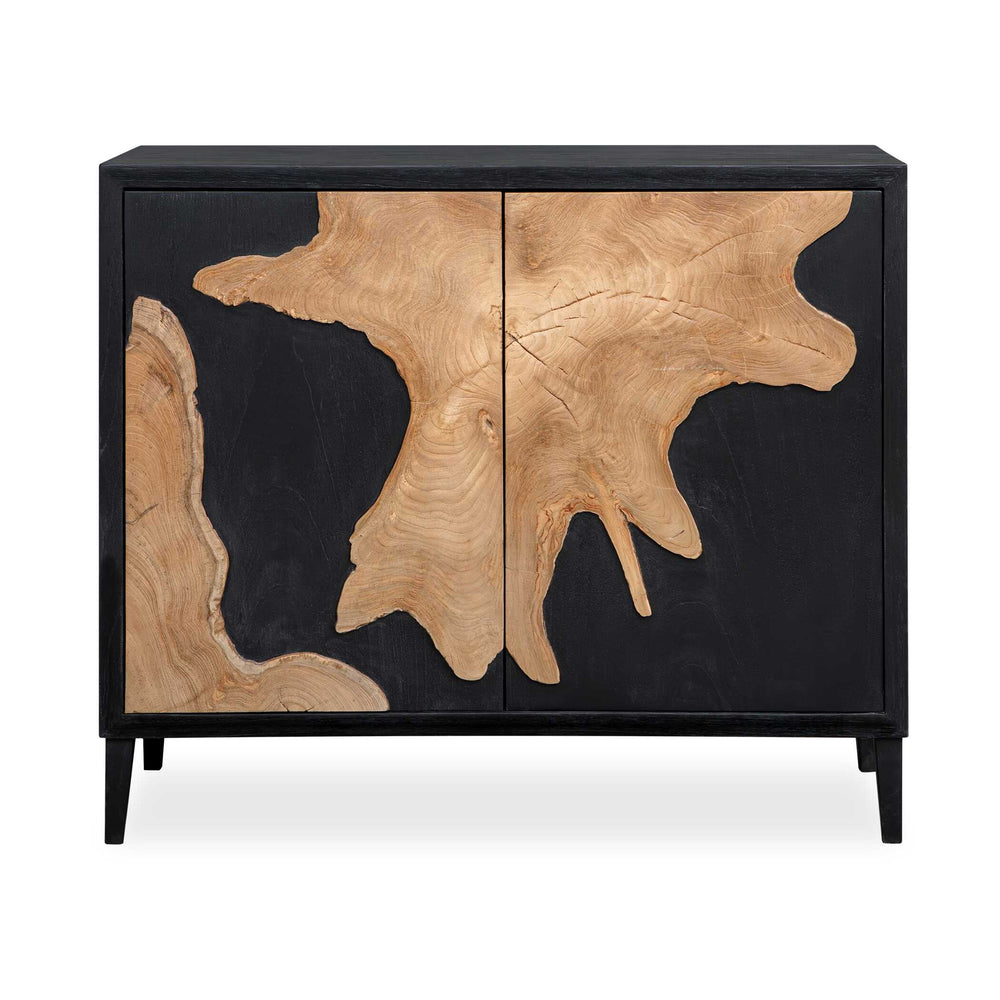 Uttermost Uttermost Andrei Handcrafted Teak Root Slice Two Door Accent Cabinet Modern Rustic 51151