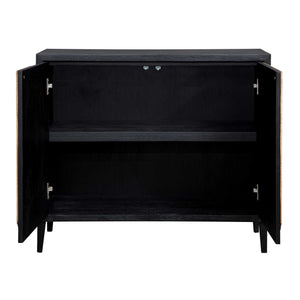 Uttermost Andrei Handcrafted Teak Root Slice Two Door Accent Cabinet Modern Rustic