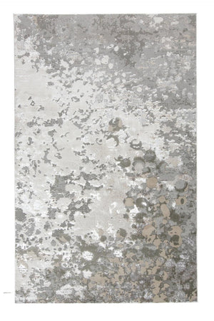 HomeRoots 4' Contemporary Silver Gray and White Abstract Area Rug - Elegant Design for Modern Spaces 8' X 10' 511532