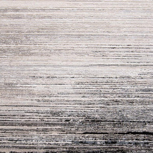 HomeRoots 4' Modern Beige and Black Abstract Area Rug - Non-Skid Design for Living Rooms and Bedrooms 4' X 6' 511542