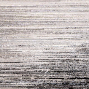 HomeRoots 4' Modern Beige and Black Abstract Area Rug - Non-Skid Design for Living Rooms and Bedrooms 7' X 10' 511545
