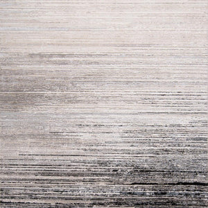 HomeRoots 4' Modern Beige and Black Abstract Area Rug - Non-Skid Design for Living Rooms and Bedrooms 8' X 11' 511547