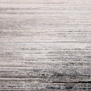 HomeRoots 4' Modern Beige and Black Abstract Area Rug - Non-Skid Design for Living Rooms and Bedrooms 13' X 20' 511552