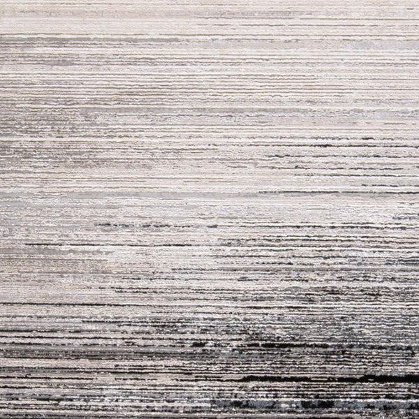 HomeRoots 4' Modern Beige and Black Abstract Area Rug - Non-Skid Design for Living Rooms and Bedrooms 13' X 20' 511552