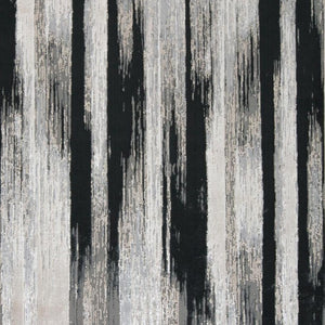 HomeRoots 4' Abstract Power Loomed Area Rug in Black, Silver, and Gray - Modern, Durable Design for Any Space 12' X 15' 511562