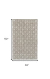 Homeroots 8' X 11' Taupe Ivory And Tan Wool Abstract Tufted Handmade Area Rug Taupe,Ivory,Tan Wool 511590