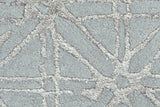 Homeroots 5' X 8' Blue Silver And Gray Wool Abstract Tufted Handmade Area Rug Blue,Silver,Gray Wool 511594