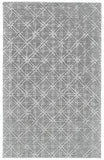 Homeroots 8' X 11' Gray And Silver Wool Abstract Tufted Handmade Area Rug Gray,Silver Wool 511601