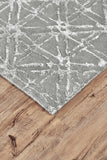 Homeroots 8' X 11' Gray And Silver Wool Abstract Tufted Handmade Area Rug Gray,Silver Wool 511601