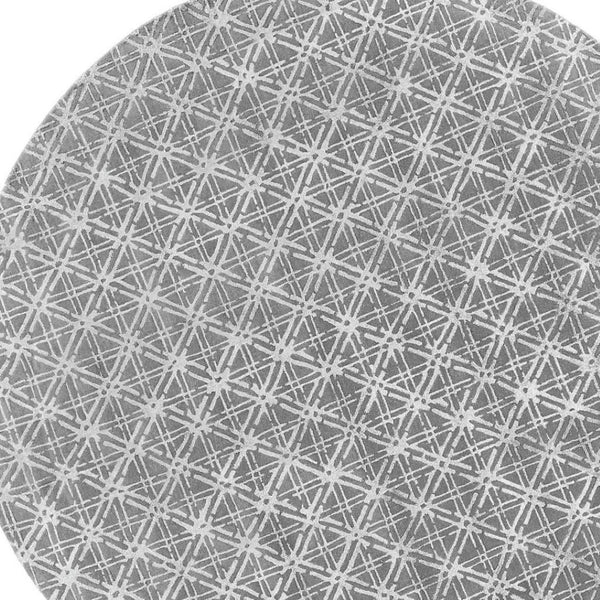 HomeRoots 8' Handmade Wool Area Rug in Abstract Taupe, Ivory & Tan – Soft, Durable, Perfect for Any Space 10' Round 511603