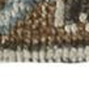 HomeRoots 8' Hand-Knotted Wool Floral Runner Rug in Green and Ivory - Vintage Style with Durable Design 2' X 3' 511656
