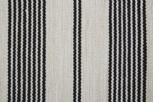 HomeRoots 4' Hand Woven Black and White Striped Area Rug - Eco-Friendly, Durable, and Stylish for Any Room 8' X 11' 511659