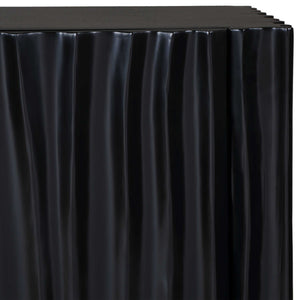 Uttermost Mercado Hand-carved Paulownia Wood Cabinet with Three Doors in Black