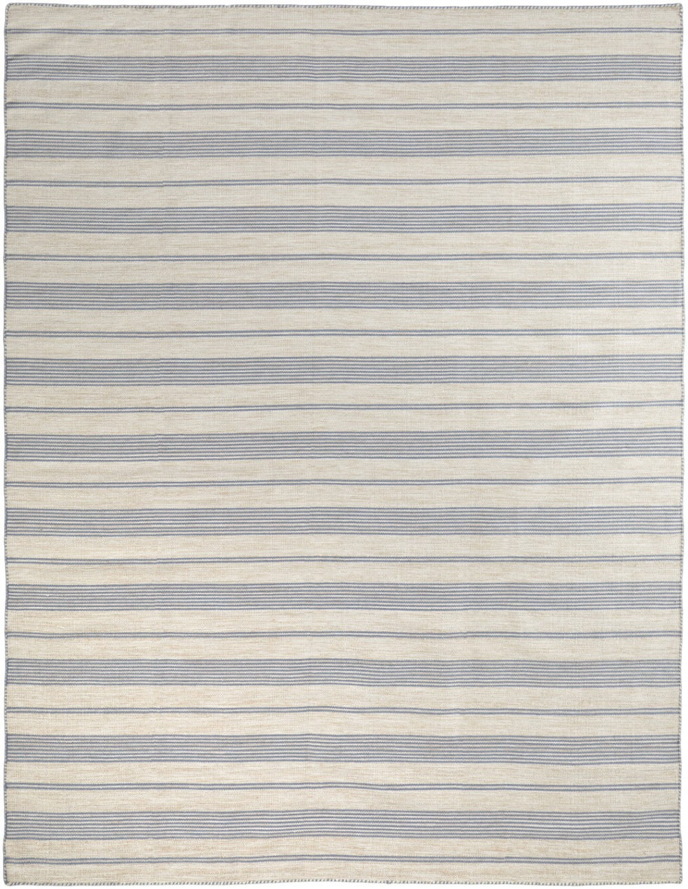 HomeRoots 4' Hand Woven Black and White Striped Area Rug - Eco-Friendly, Durable, and Stylish for Any Room 8' X 11' 511663