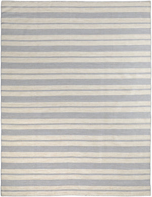HomeRoots 4' Hand Woven Black and White Striped Area Rug - Eco-Friendly, Durable, and Stylish for Any Room 8' X 11' 511663