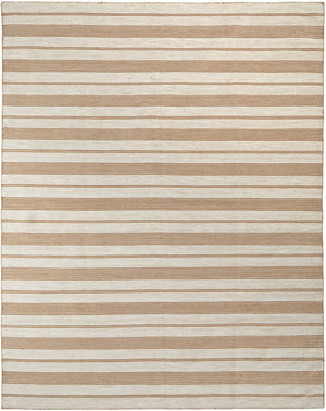 HomeRoots 4' Hand Woven Black and White Striped Area Rug - Eco-Friendly, Durable, and Stylish for Any Room 8' X 11' 511667