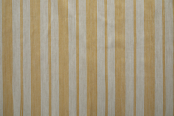 Homeroots 4' X 6' Yellow And Ivory Striped Dhurrie Hand Woven Stain Resistant Area Rug Yellow,Ivory Other Material 511669