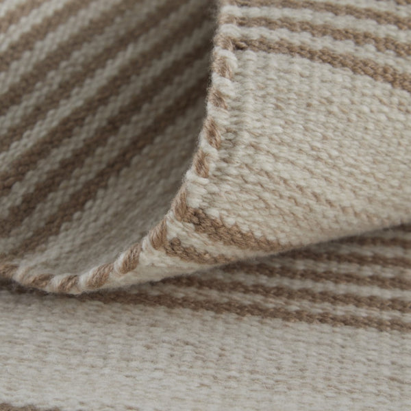 HomeRoots 4' Hand Woven Black and White Striped Area Rug - Eco-Friendly, Durable, and Stylish for Any Room 5' X 8' 511677
