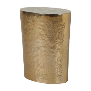Uttermost Morroni Hand-hammered Antique Brass Sculptural Accent Table for Living Rooms