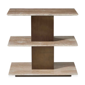Uttermost Uttermost Travertini Three Tier Natural Stone Accent Table for Modern Living Spaces 51169