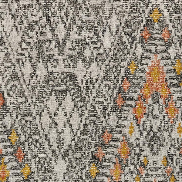 HomeRoots 5' Gray and Ivory Wool Geometric Hand-Tufted Area Rug for Elegant Living Spaces and Comfort 8' X 11' 511712