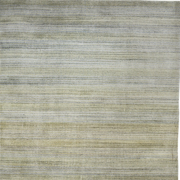 Homeroots 10' X 13' Green Blue And Tan Ombre Hand Woven Area Rug Green,Blue,Tan Viscose 511725