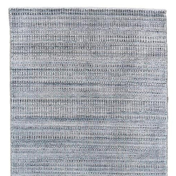 HomeRoots 5' Hand-Woven Ombre Area Rug - Unique Artisan Craftsmanship in Soothing Blue and Green Tones 10' Runner 511740