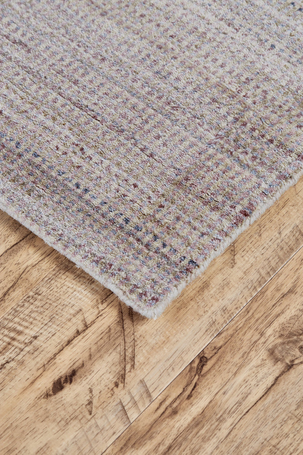Homeroots 4' X 6' Blue And Gray Ombre Hand Woven Area Rug Blue,Purple,Tan Viscose 511743
