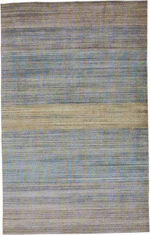 Homeroots 8' X 11' Blue Purple And Tan Ombre Hand Woven Area Rug Blue,Purple,Tan Viscose 511745