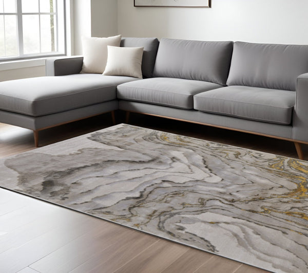 HomeRoots 5' Hand-Woven Ombre Area Rug - Unique Artisan Craftsmanship in Soothing Blue and Green Tones 8' X 11' 511752