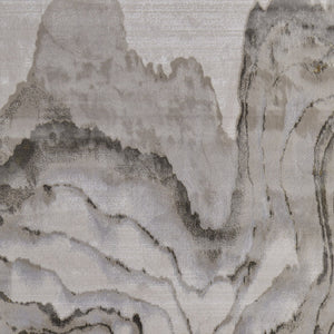 Homeroots 10' X 13' Gold And Ivory Abstract Area Rug Gold,Ivory,Gray Polypropylene,Polyester 511753