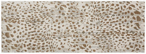 HomeRoots 5' Brown and Ivory Abstract Area Rug – Stain Resistant, Durable Design for Modern Living Spaces 8' Runner 511768