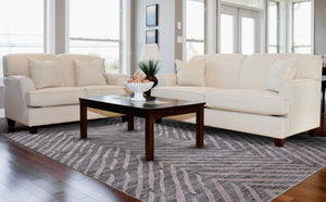 HomeRoots 5' Contemporary Gray and Silver Abstract Area Rug - Durable, Stain-Resistant Design for Modern Spaces 12' X 15' 511776