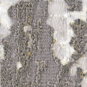 HomeRoots 5' Gray and Gold Abstract Area Rug - Modern Contemporary Design for Living Rooms and High-Traffic Spaces 12' X 15' 511783