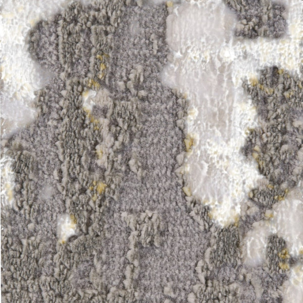 HomeRoots 5' Gray and Gold Abstract Area Rug - Modern Contemporary Design for Living Rooms and High-Traffic Spaces 12' X 15' 511783