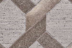 HomeRoots 5' Hand-Woven Gray Geometric Area Rug – Modern Texture & Style for Any Room Décor, Durable & Unique 10' X 13' 511794